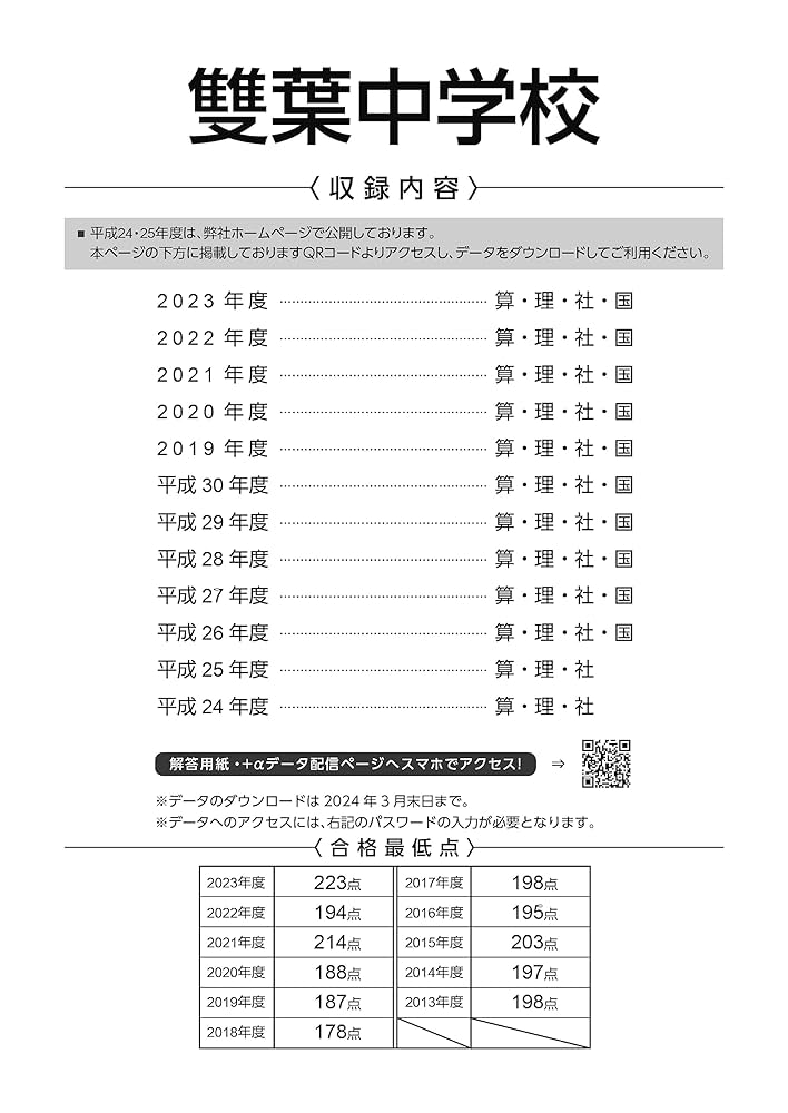 雙葉中学校 2022年度 【過去問10年分】 (中学別 入試問題シリーズK05) [単行本] 東京学参 編集部 Amazon.co.jp: 雙葉中学校 2020年度用 《過去10年分収録》 (中学